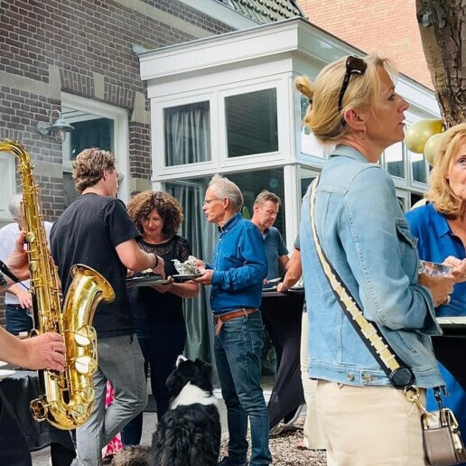 Saxophonist Koog aan de Zaan  (NL) Reception Saxophonist Robert Lamme