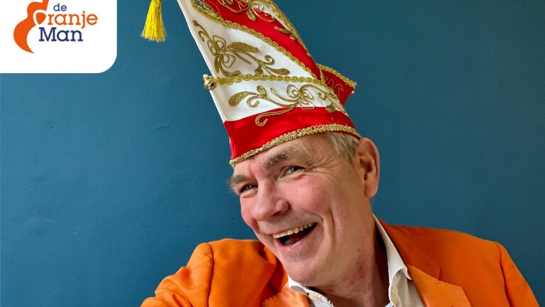 Carnaval Ouderen MuziekBINGO Oranje Man