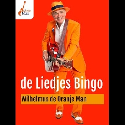 Zanger Utrecht  (NL) Muziekbingo Senioren Ouderen Oranje Man