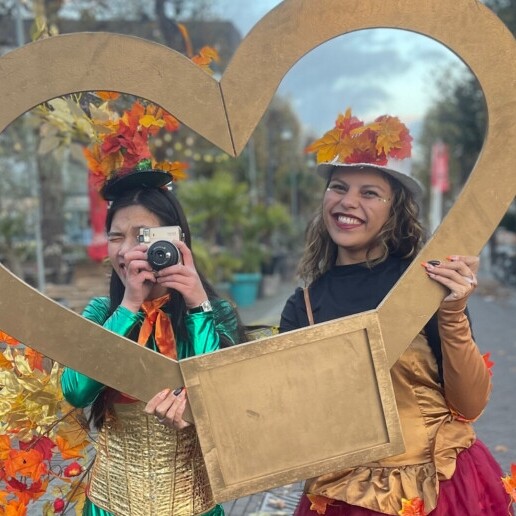 Actor Waddinxveen  (NL) XXL golden heart polaroid frame
