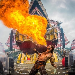 Stunt show Arnhem  (NL) Fire breather - Duece