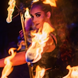 Stuntshow Sint Willebrord  (NL) Burning Man Vuur show | 3pers | Satyra