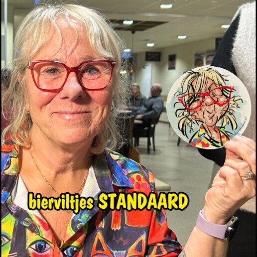Kunstenaar Leiderdorp  (NL) Karikaturen op BIERVILTJES