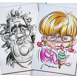 Speed-drawer caricaturist Johan van Dam