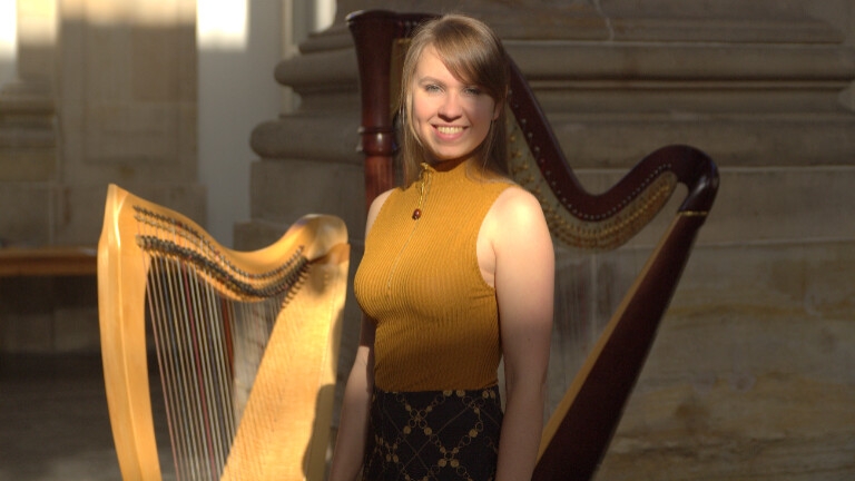 Harp achtergrondmuziek Sari van Brug