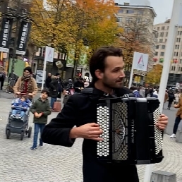 Accordeonist Gijs Leegwater