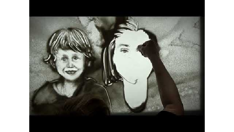 Artist Haarlem  (NL) Promotional Animation- Infofilm sand art