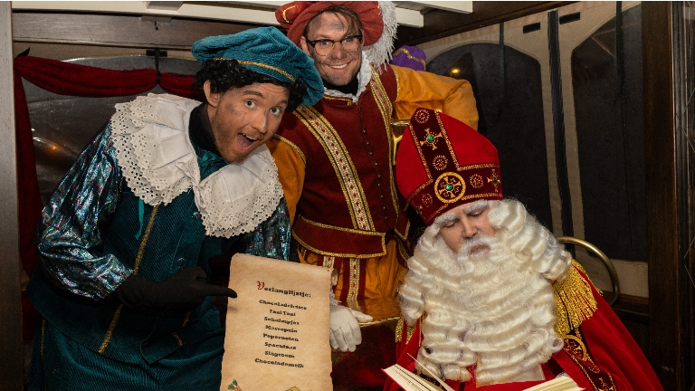 Professioneel bezoek van Sinterklaas