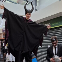 Karakter/Verkleed Zoetermeer  (NL) Halloween Heks op Stelten