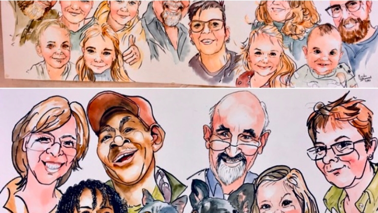 REALISTIC and caricature artist