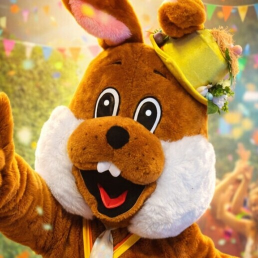 Actor Ridderkerk  (NL) EGG-cited with Easter Bunny Jacky!