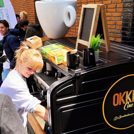 Easter bunny and his choco/ice cream tuk tuk