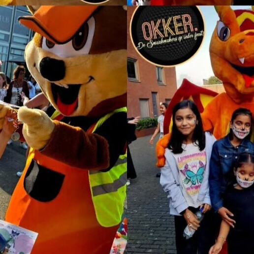 Animatie Ridderkerk  (NL) Bekende mascotte op jouw feest of event.