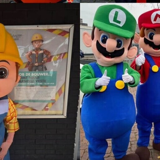 Actor Ridderkerk  (NL) Mascot Mario and/or Luigi at your party