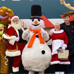 Kerst Mascottes Gingerbread en Rudolph