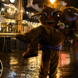 Animatie Ridderkerk  (NL) Kerst Mascottes Gingerbread en Rudolph