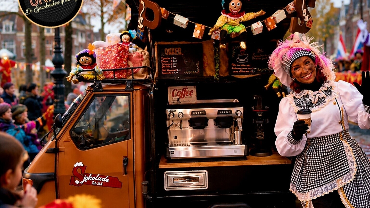 Barista Piet with the Chocolate Tuk-Tuk