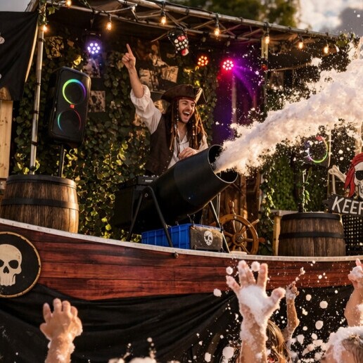 Kindervoorstelling Ridderkerk  (NL) Schuimparty compleet en in thema!