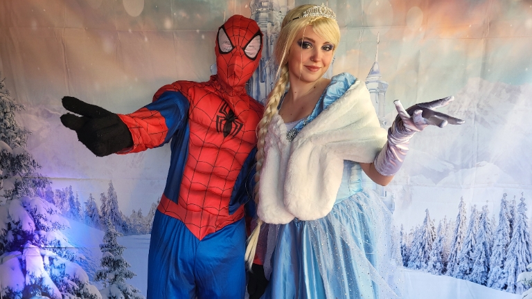 Met Prinses en/of Spiderman op de foto