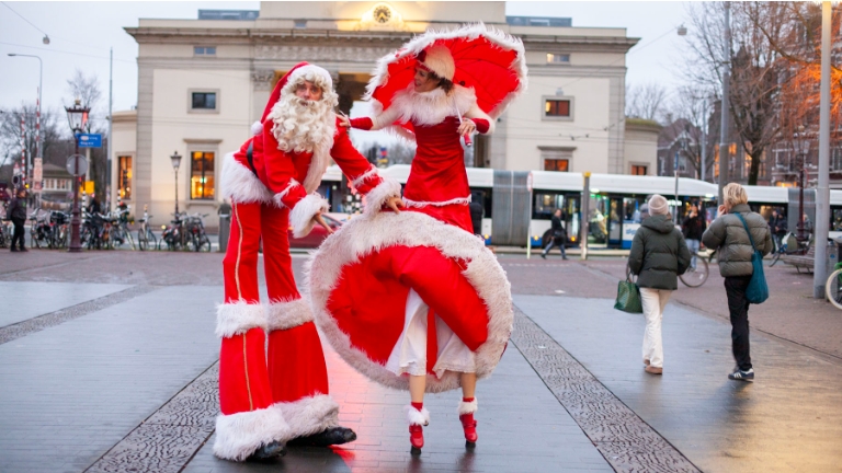 Christmas stilts