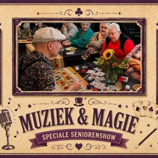 Singer (male) Tilburg  (NL) Music & Magic for seniors