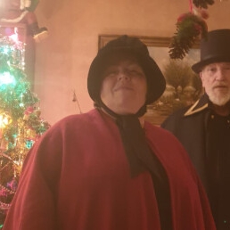 Dickens Christmas couple