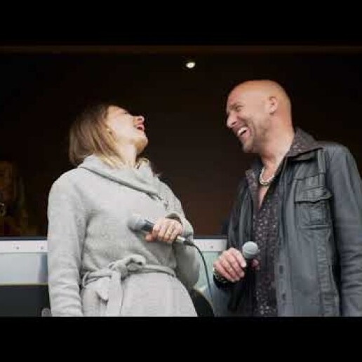 Drive-in show Alkmaar  (NL) Karaoke, Juuls Karafan, karaoke caravan