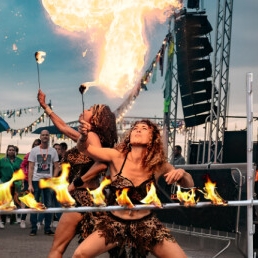 Stuntshow Almere  (NL) Limbo Vuur Show