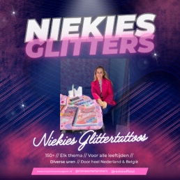 Schminker Dussen  (NL) Niekies Glittertattoos