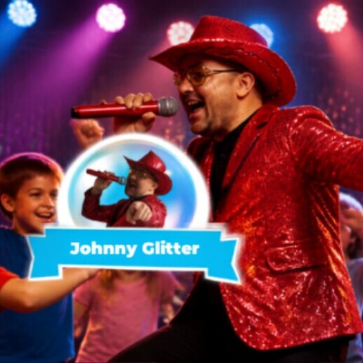 Kindervoorstelling Almere  (NL) Johnny Glitter - Beweegshow (zang&dans)