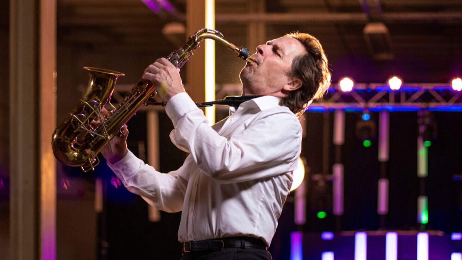 Saxophonist Jan van Oort