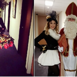 Miss Pepernoot -distributing ladies Sinterklaas