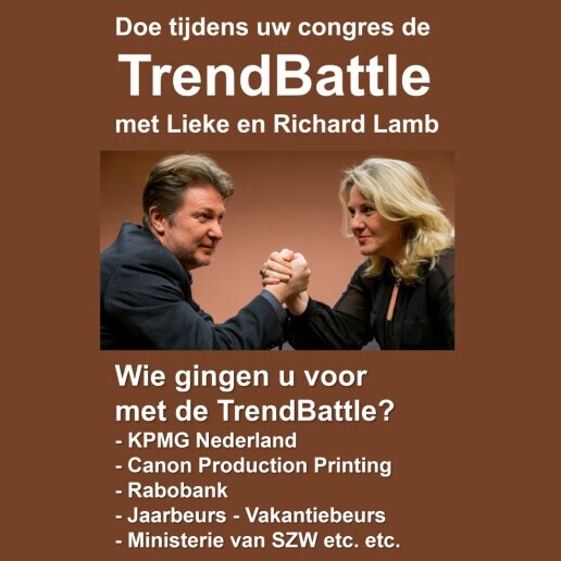 Speaker Wassenaar  (NL) TRENDBATTLE Lieke & Richard Lamb, Duo