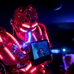 Cyber Led Robot Duo op stelten