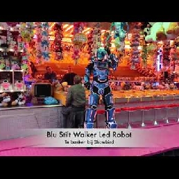 Blu Stilt Walker Led Robot