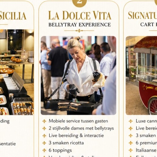 Foodtruck Den Haag  (NL) Live cannoli bar voor bedrijfsfeesten en
