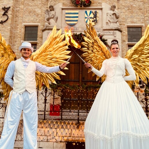 Animatie Waalwijk  (NL) Stelten act - Gouden Steltlopers