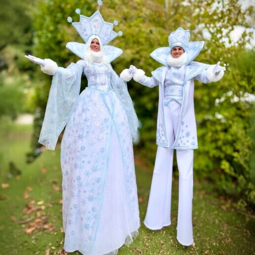Actor Waalwijk  (NL) Stilt Act-Winter Wonderland King&Queen