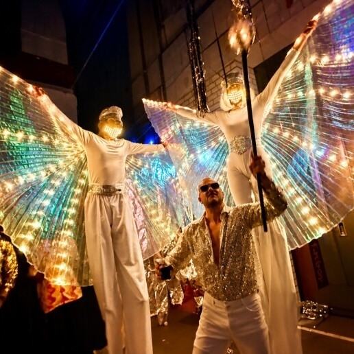 LED Stilt Walkers - Light-Up Acts