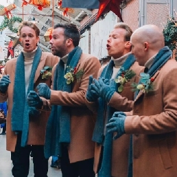 Singing group Amsterdam  (NL) The JukeBoxBoys in Wintertime