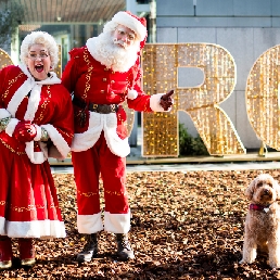 Mooie Kerstman & Kerstvrouw Meet & Greet