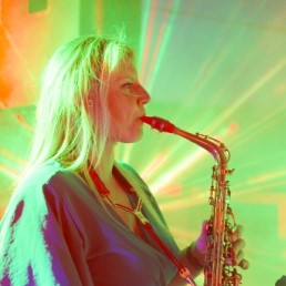 Saxophonist Rotterdam  (NL) Monique on Sax with All-round DJ