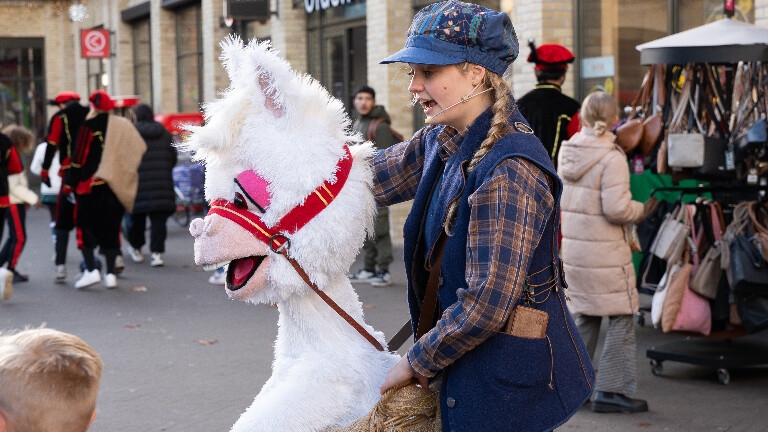 Horse of St. Nicholas in shopping mall