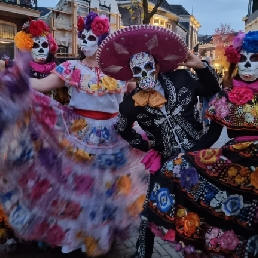 Skeleton brigade Halloween parade