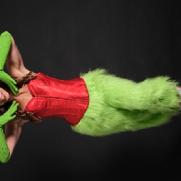 Burlesque act (kerst): Miss Grinch