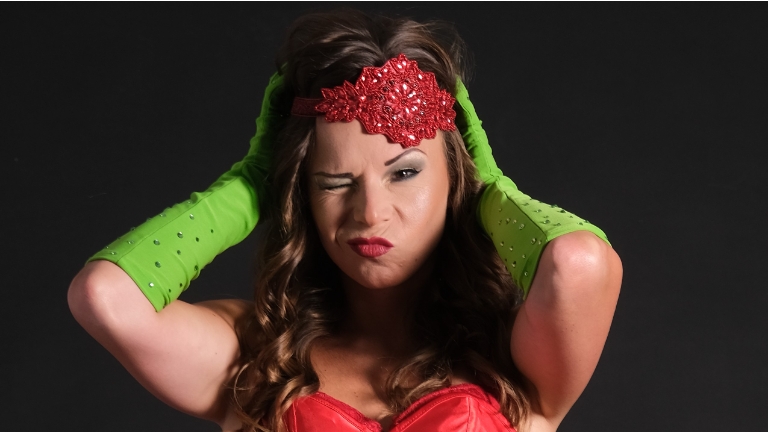 Burlesque act (kerst): Miss Grinch