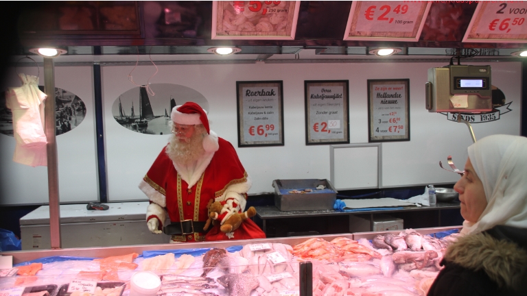 Uw Kerstman op een week-of jaarmark