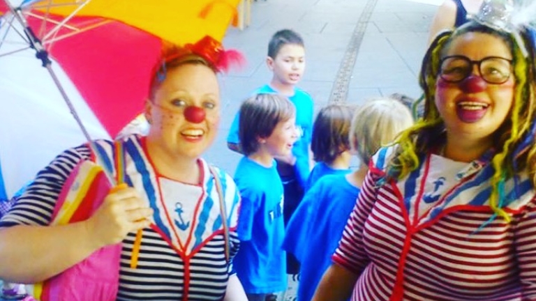 Kinderfeest met clowns