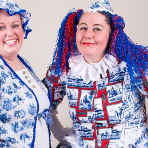 Karakter/Verkleed Delft  (NL) Delftsblauwe clowns