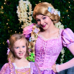 Prinses Rapunzel op bezoek